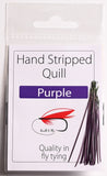 Polish Stripped Peacock Quills purple