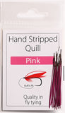 Polish Stripped Peacock Quills pink